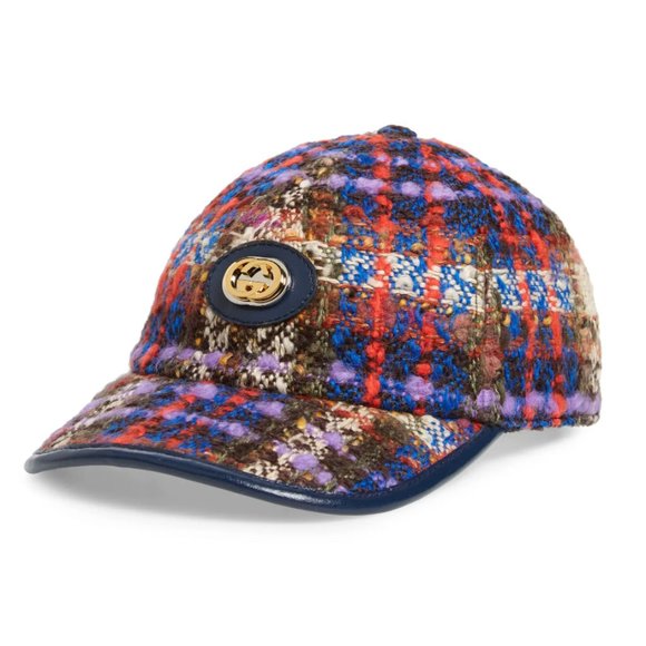 Gucci GG Claudia Tweed Cap New with Tags and dust bag - Picture 1 of 3